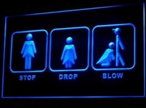 Process of Stop Drop LED Neon Sign